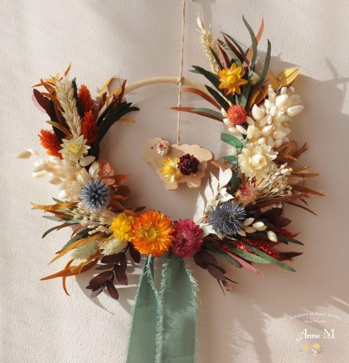 boutique en ligne de décoration en fleurs séchées couronne décoration chambre enfant Forêt enchantée