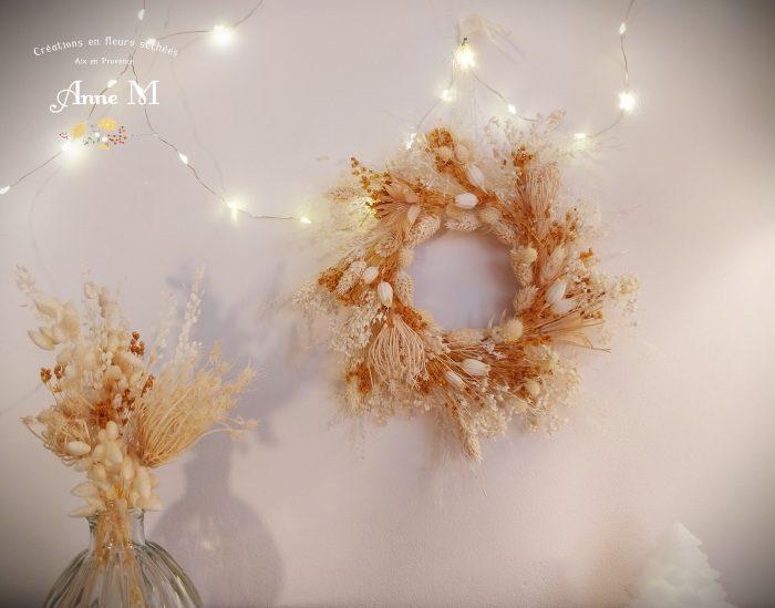 couronne de fleurs séchées Florentiner