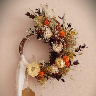 Couronne de fleurs séchées Fenouil