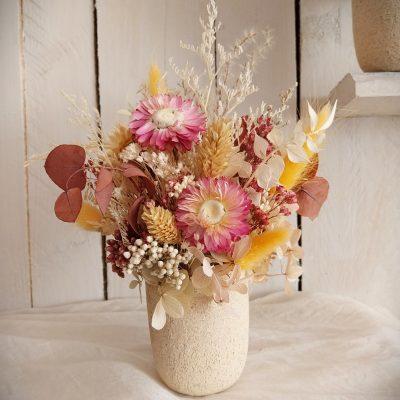Petit pot fleuri Hely rose